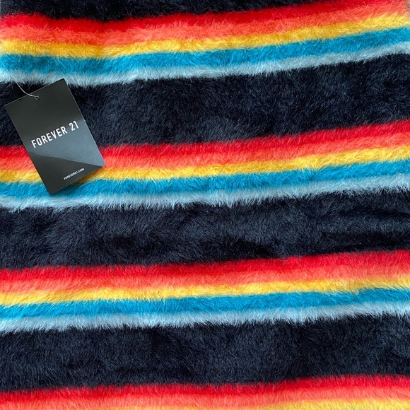 Forever 21 Fluffy Rainbow Short Pencil Skirt - Picture 2 of 2